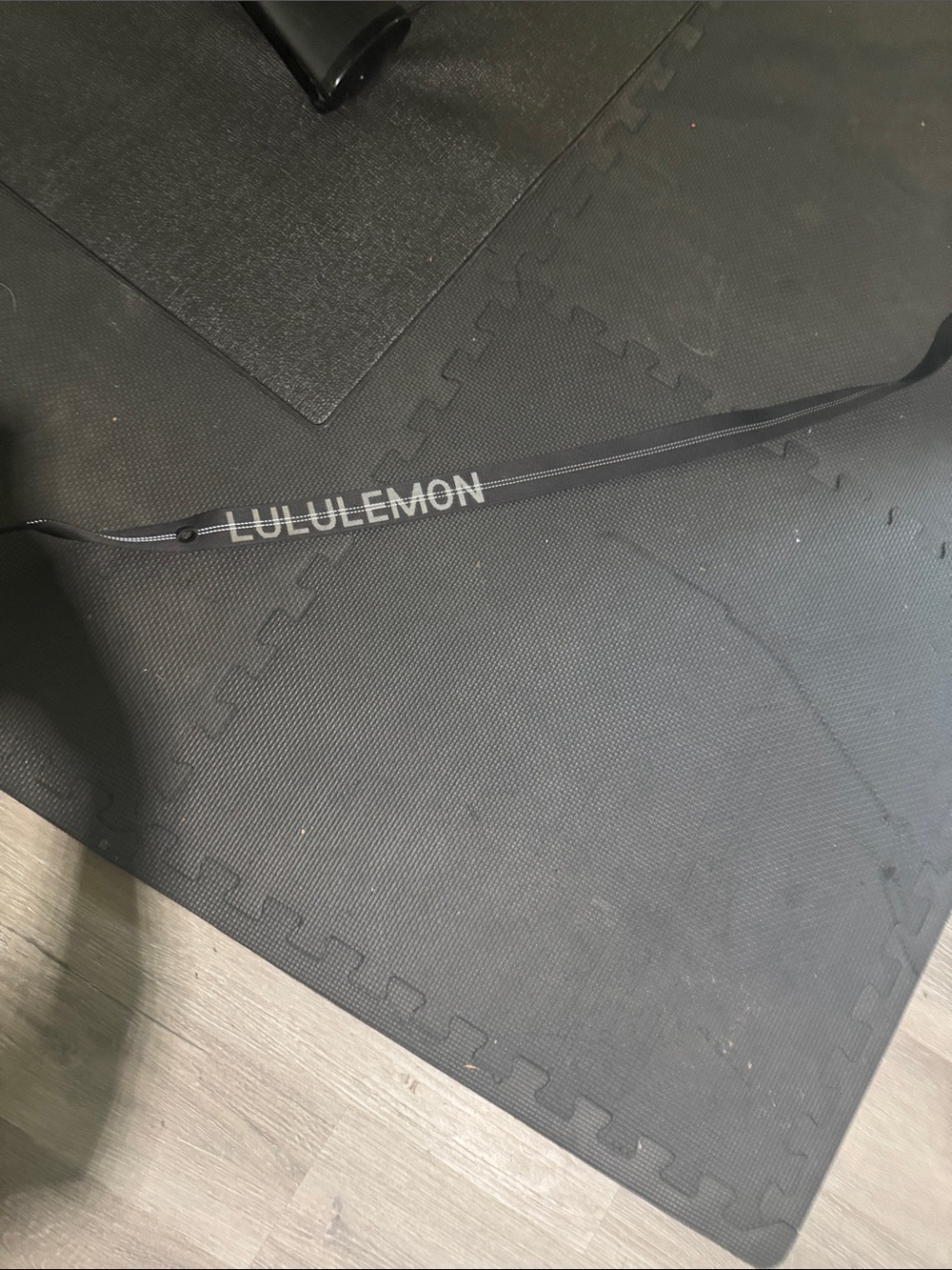 Lululemon Black Yoga Mat Strap with Logo